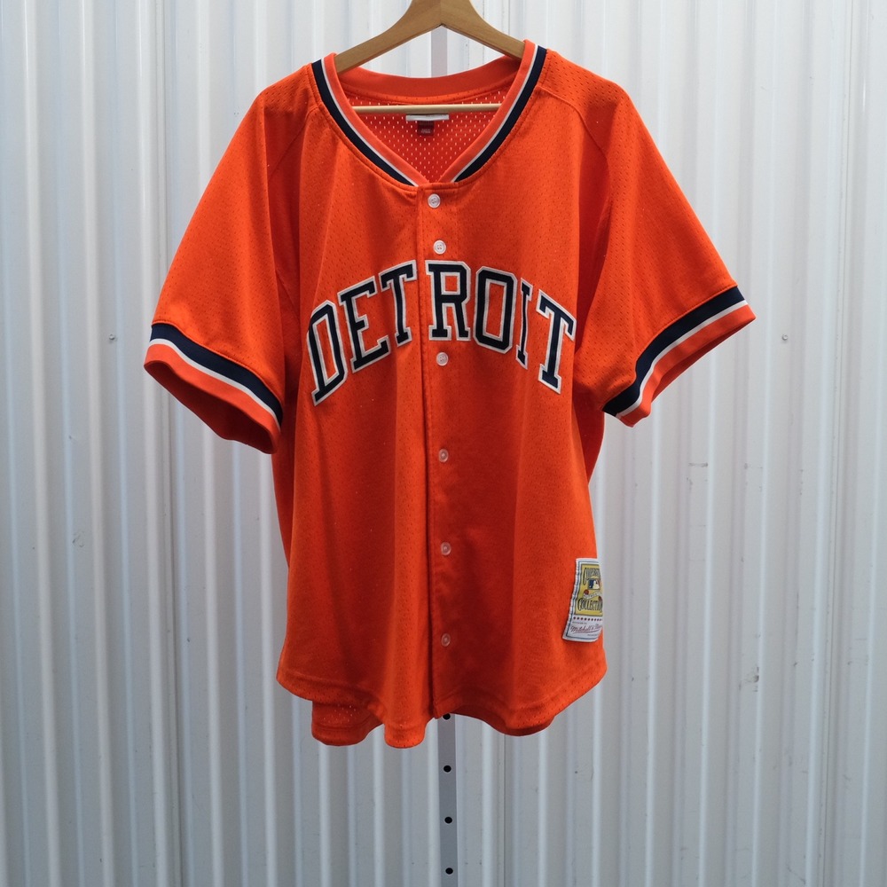 Mitchell & Ness Detroit Tigers Jersey Mens 2XL Orange Kirk Gibson 1993